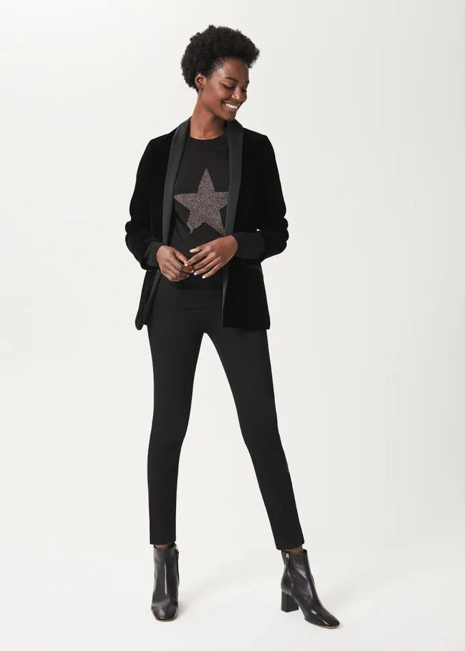 Womens Petite Gia Jean Black Hobbs Trousers