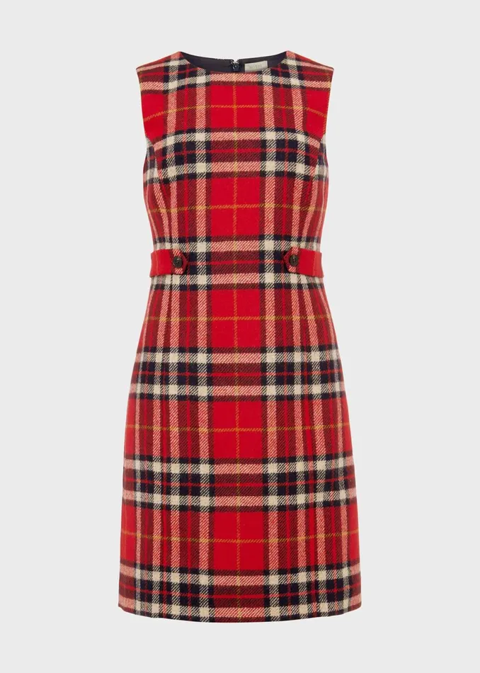Womens Petite Sariah Aline Shift Dress Red Multi Hobbs Dresses Near Me