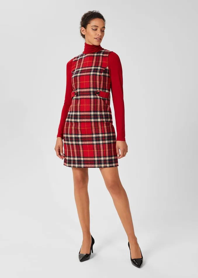 Womens Petite Sariah Aline Shift Dress Red Multi Hobbs Dresses Near Me