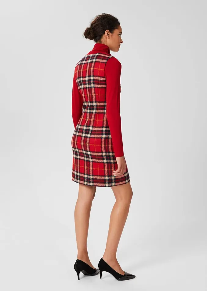Womens Petite Sariah Aline Shift Dress Red Multi Hobbs Dresses Near Me