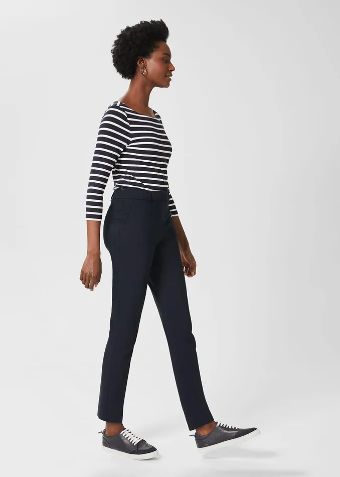 Womens Quin Tapered Trouser Navy Hobbs Trousers