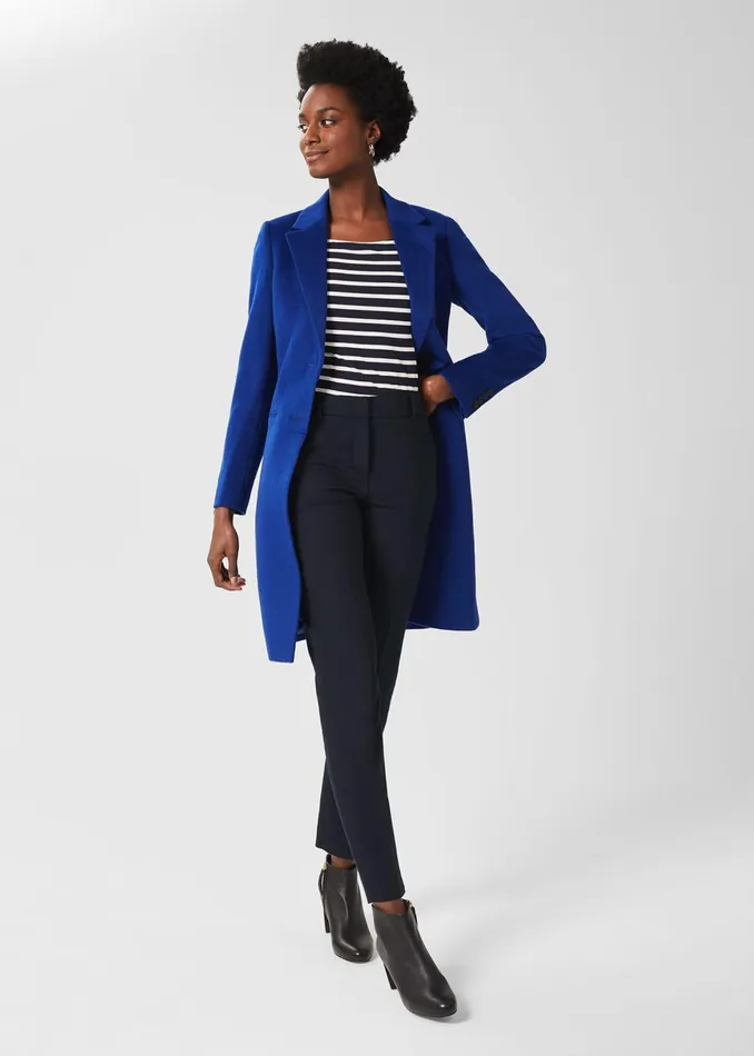 Womens Quin Tapered Trouser Navy Hobbs Trousers