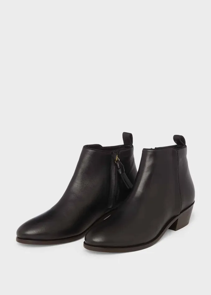 Womens Rosabel Leather Ankle Boots Black Hobbs Ankle Boots Near Me