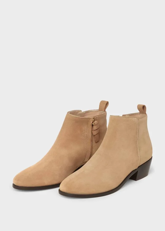 Womens Rosabel Suede Ankle Boots Camel Hobbs Ankle Boots For Sale