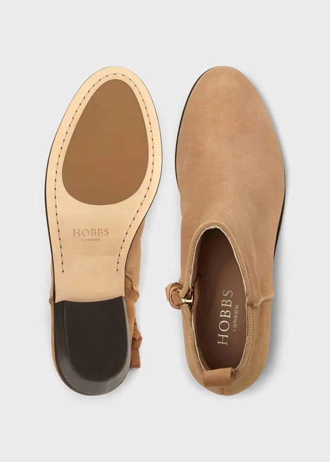 Womens Rosabel Suede Ankle Boots Camel Hobbs Ankle Boots For Sale
