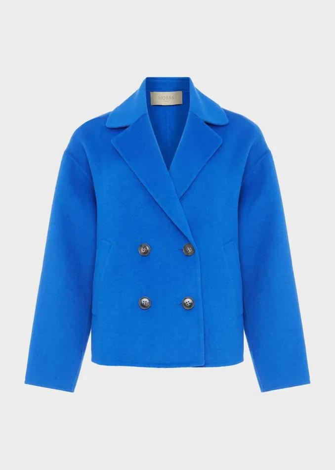 Womens Rosanna Wool Blend Coat Royal Blue Hobbs Coats and Jackets Popular
