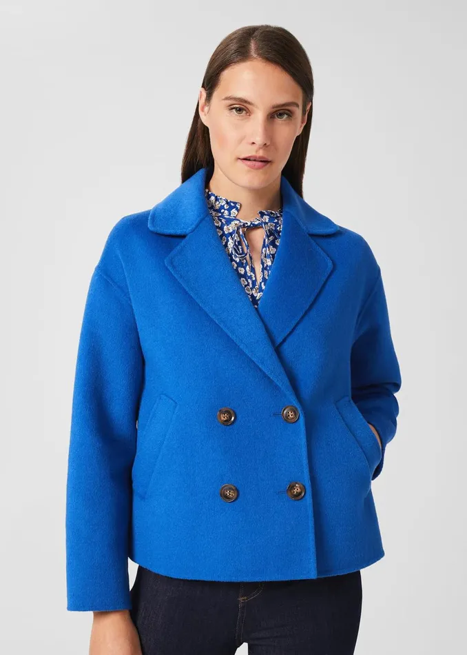 Womens Rosanna Wool Blend Coat Royal Blue Hobbs Coats and Jackets Popular