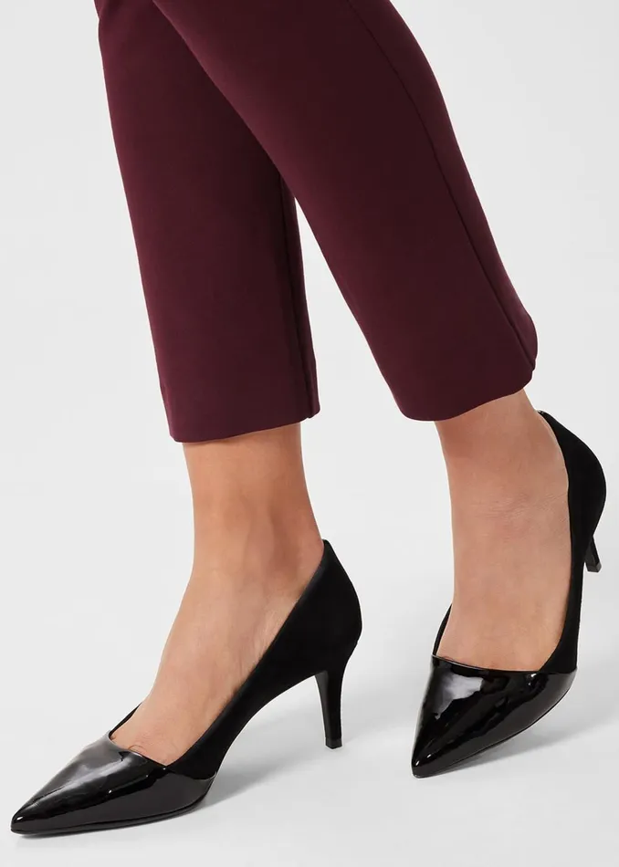 Womens Rowan Suede Court Shoes Black Hobbs Heels Casaul