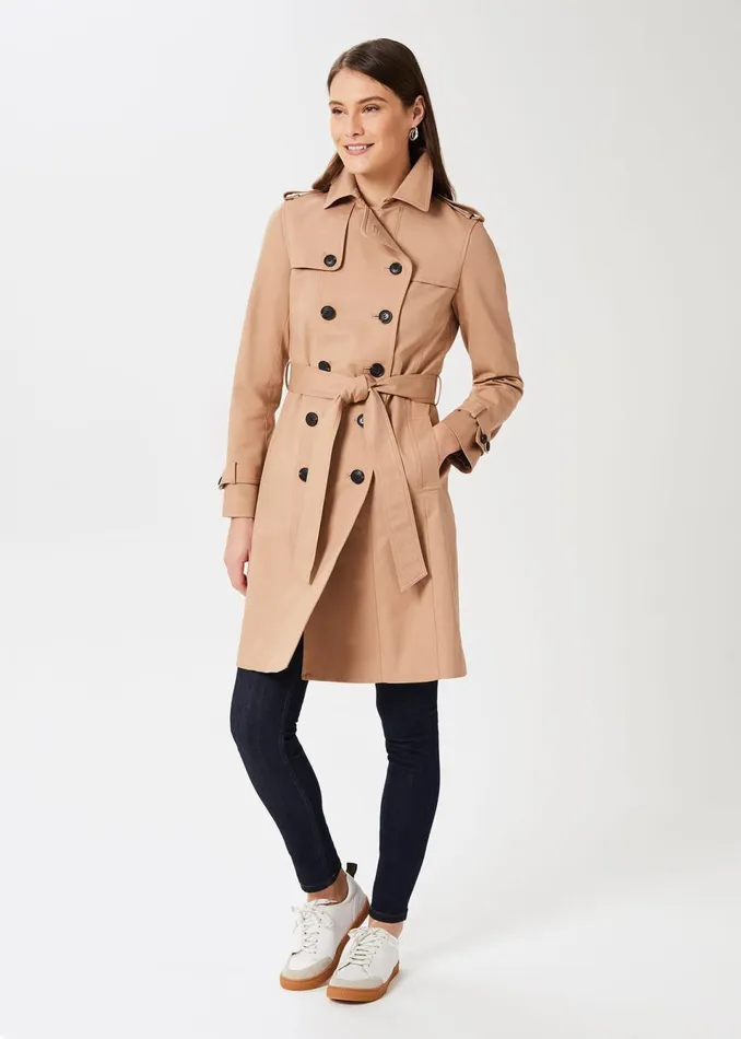 Womens Saskia Water Resistant Trench Coat Tan Hobbs Coats and Jackets Near Me Womens Saskia Water Resistant Trench Coat Tan Hobbs Coats and Jackets Near Me