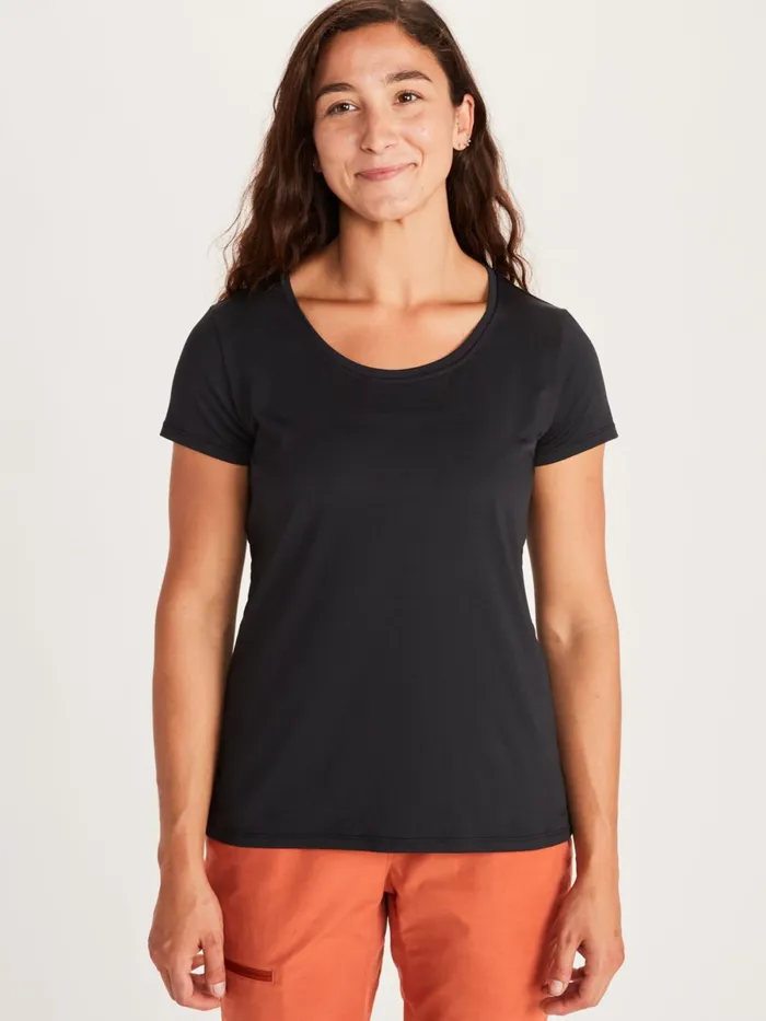 Womens ShortSleeve Shirts Marmot All Around ShortSleeve TShirt Black