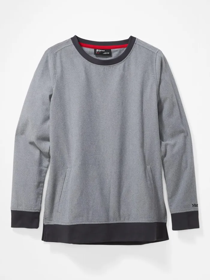 Womens Sweatshirts And Sweaters Marmot Rosthern Midweight Pullover Dark Steel Heather