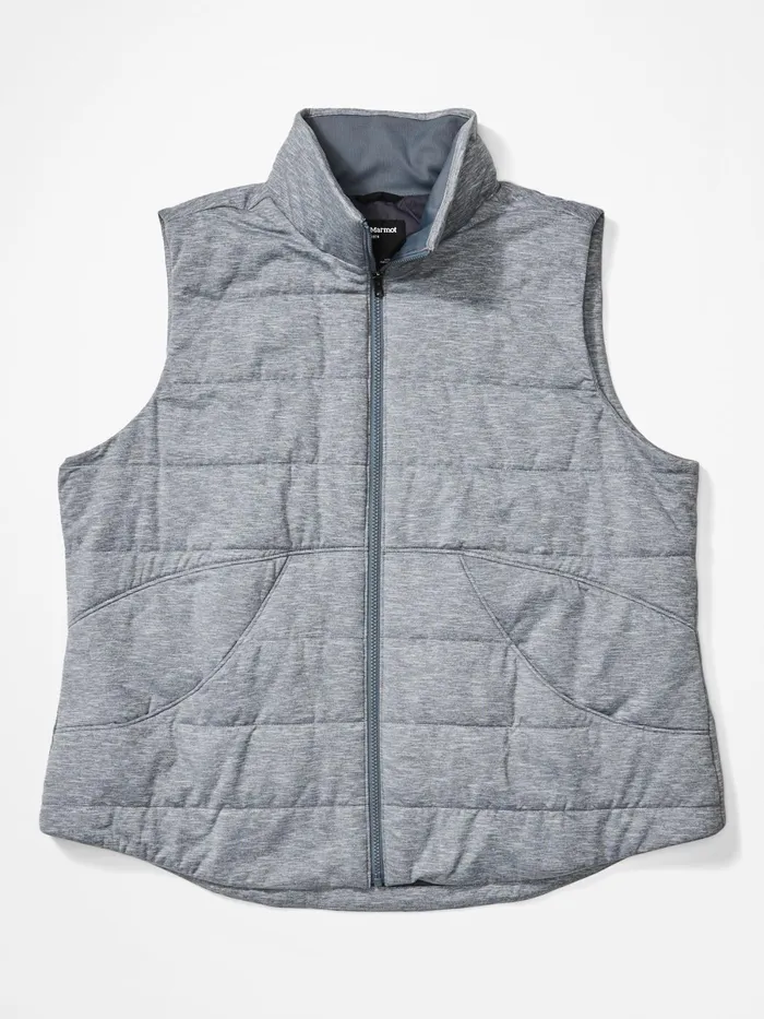 Womens Sweatshirts And Sweaters Marmot Visita Insulated Vest Plus Steel Onyx Heather