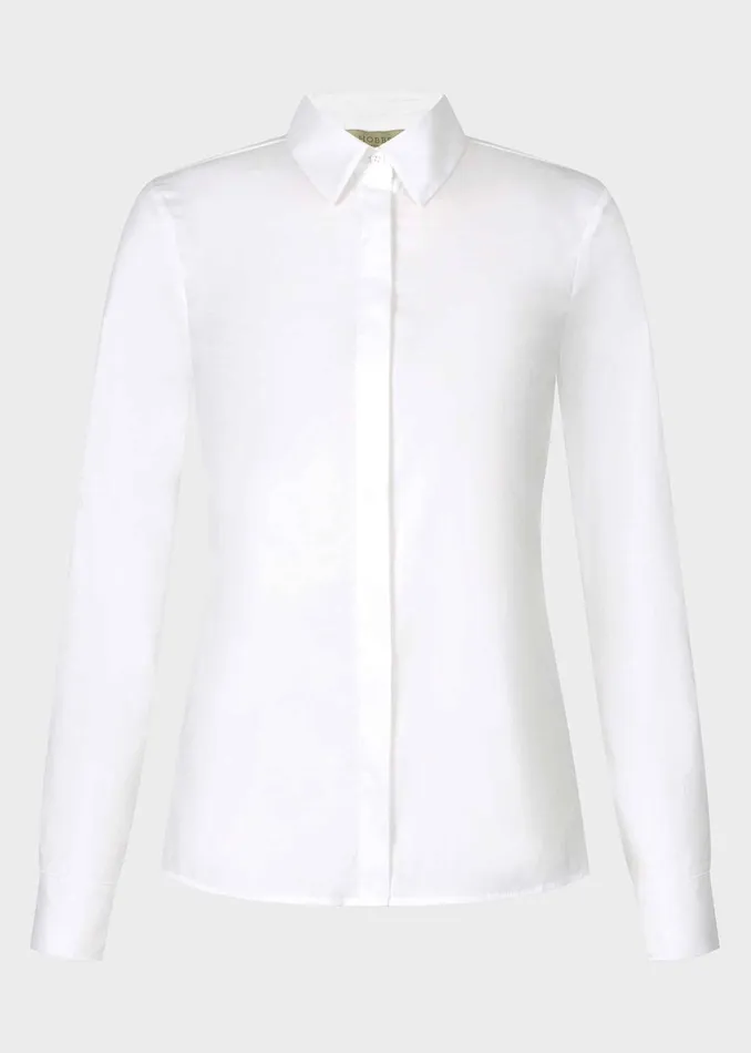 Womens Victoria Cotton Shirt White Hobbs Tops Cheap On Sale