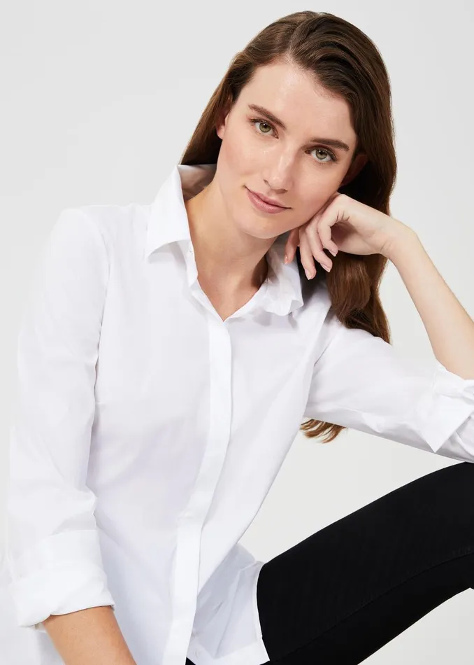 Womens Victoria Cotton Shirt White Hobbs Tops Cheap On Sale