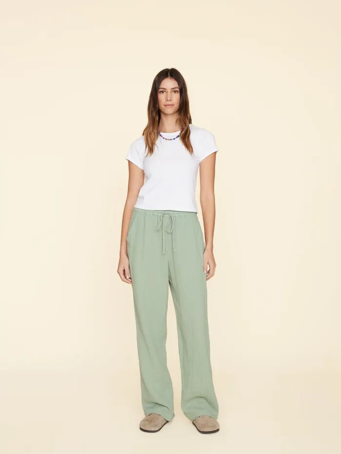 XRENA Aqua Grey Dylan Pant Women Pants and Jumpsuits