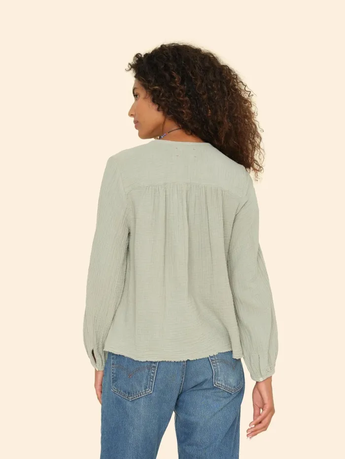 XRENA Aqua Grey Hortense Top Women Tops XRENA Aqua Grey Hortense Top Women Tops