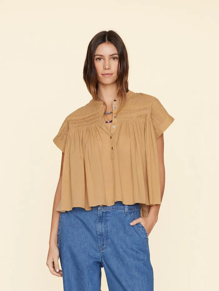 XRENA Biscuit Luane Top Women Tops XRENA Biscuit Luane Top Women Tops