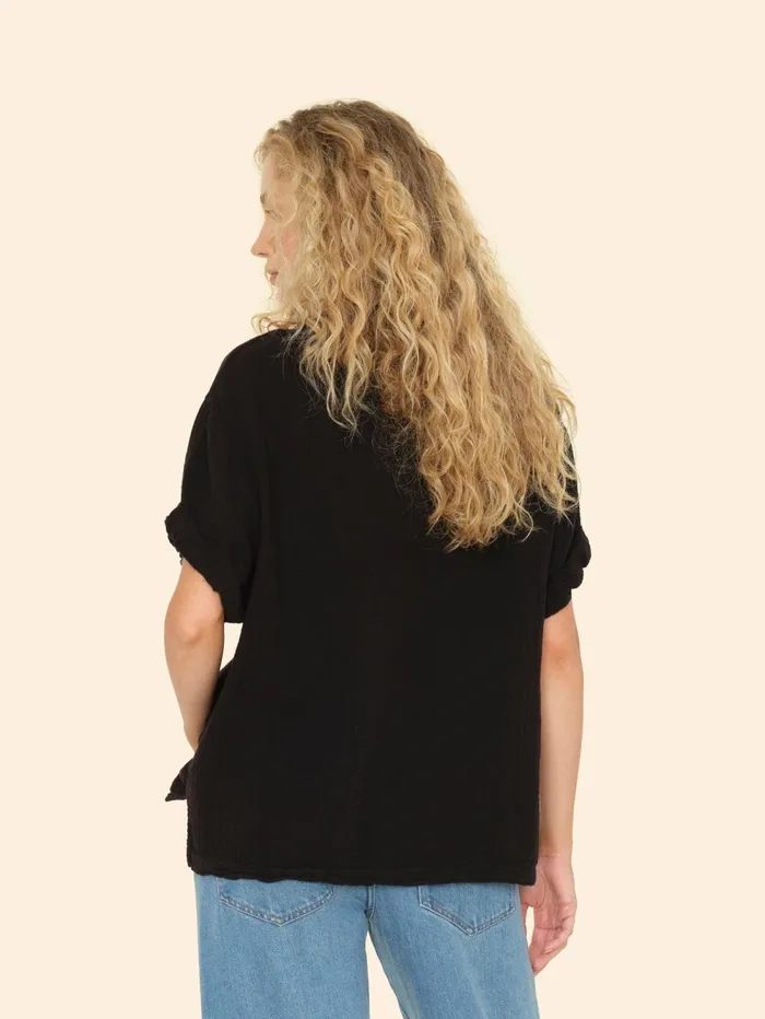 XRENA Black Avery Top Women Tops XRENA Black Avery Top Women Tops