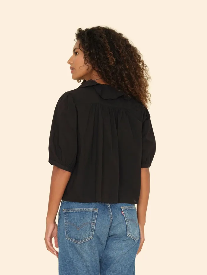XRENA Black Caspia Top Women Tops XRENA Black Caspia Top Women Tops