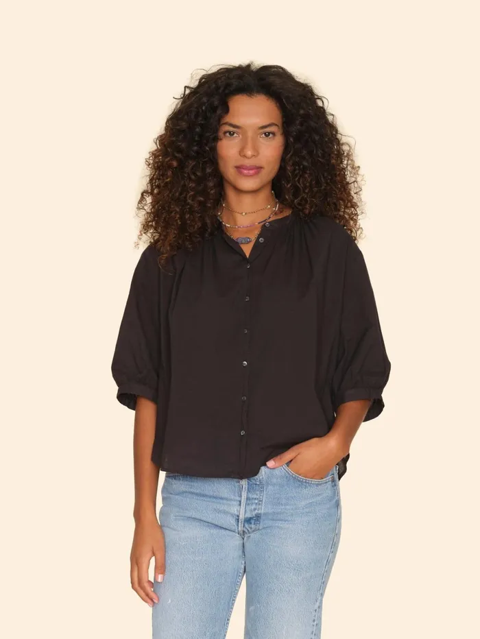 XRENA Black Chandler Shirt Women Shirts