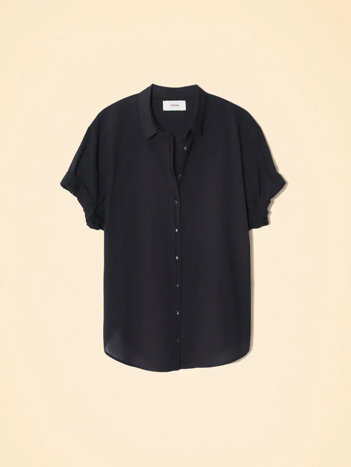 XRENA Black Channing Shirt Women Shirts XRENA Black Channing Shirt Women Shirts