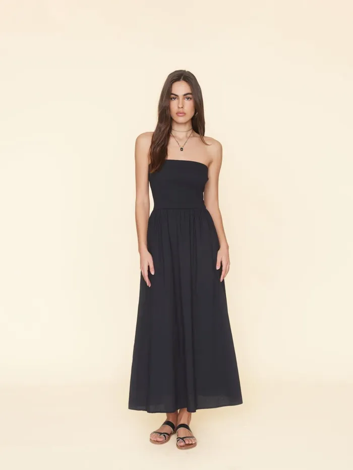 XRENA Black Finnian Dress Women Dresses