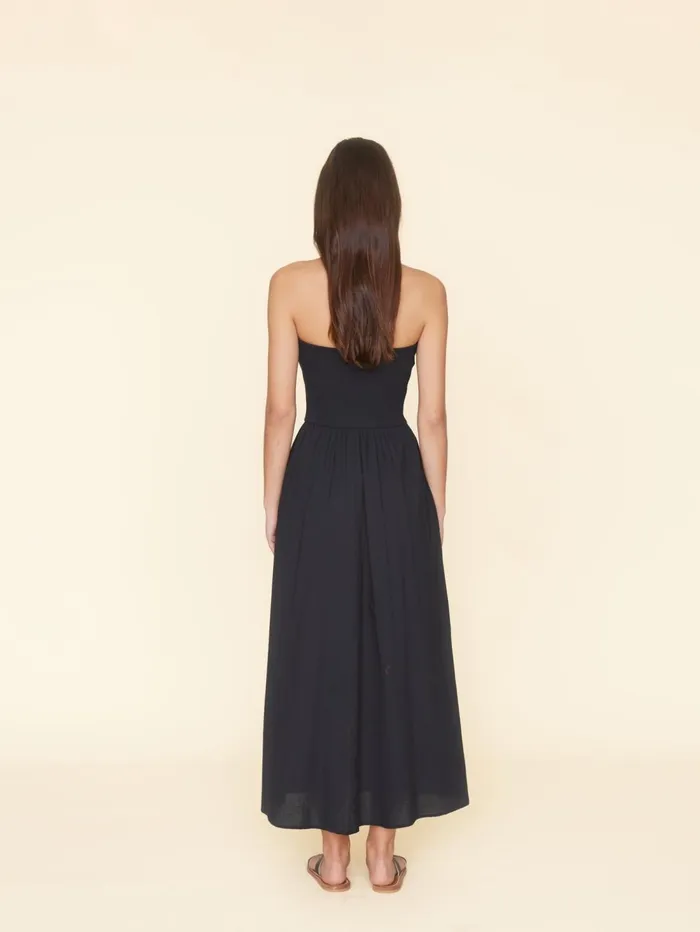 XRENA Black Finnian Dress Women Dresses
