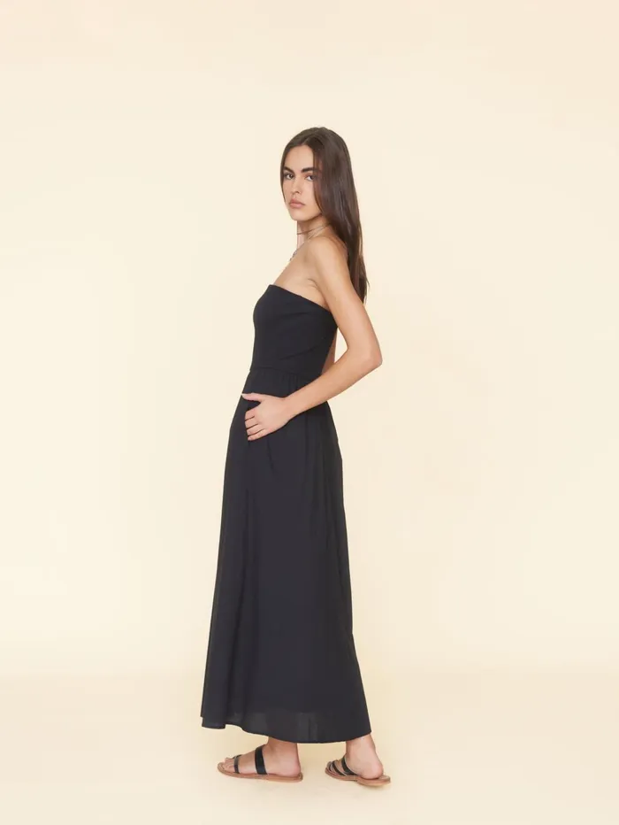 XRENA Black Finnian Dress Women Dresses