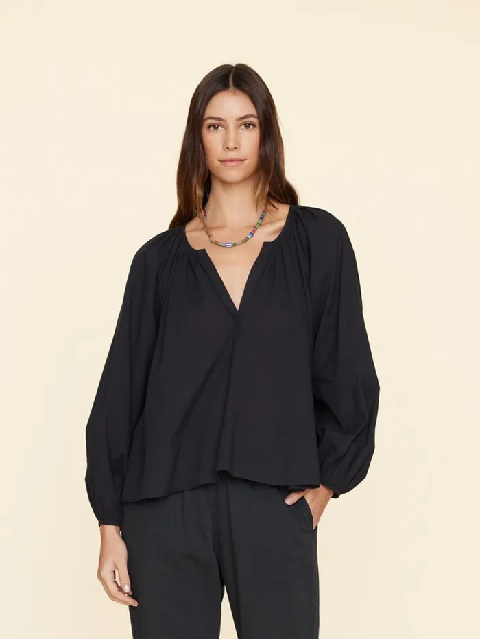 XRENA Black Harris Top Women Tops XRENA Black Harris Top Women Tops