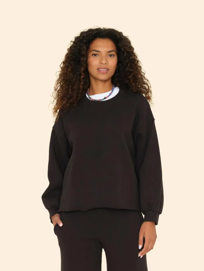 XRENA Black Honor Sweatshirt Women Sweats and Tees