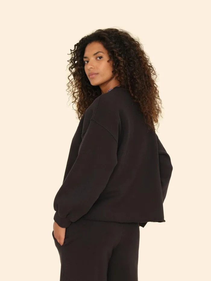 XRENA Black Honor Sweatshirt Women Sweats and Tees XRENA Black Honor Sweatshirt Women Sweats and Tees