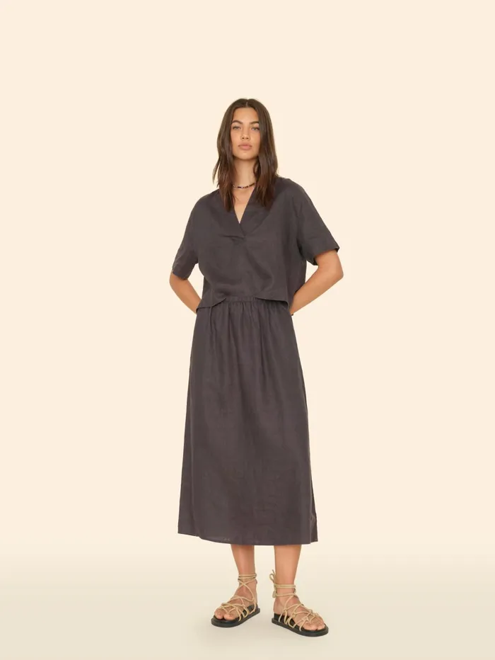 XRENA Black Quartz Loretta Skirt Women Skirts XRENA Black Quartz Loretta Skirt Women Skirts