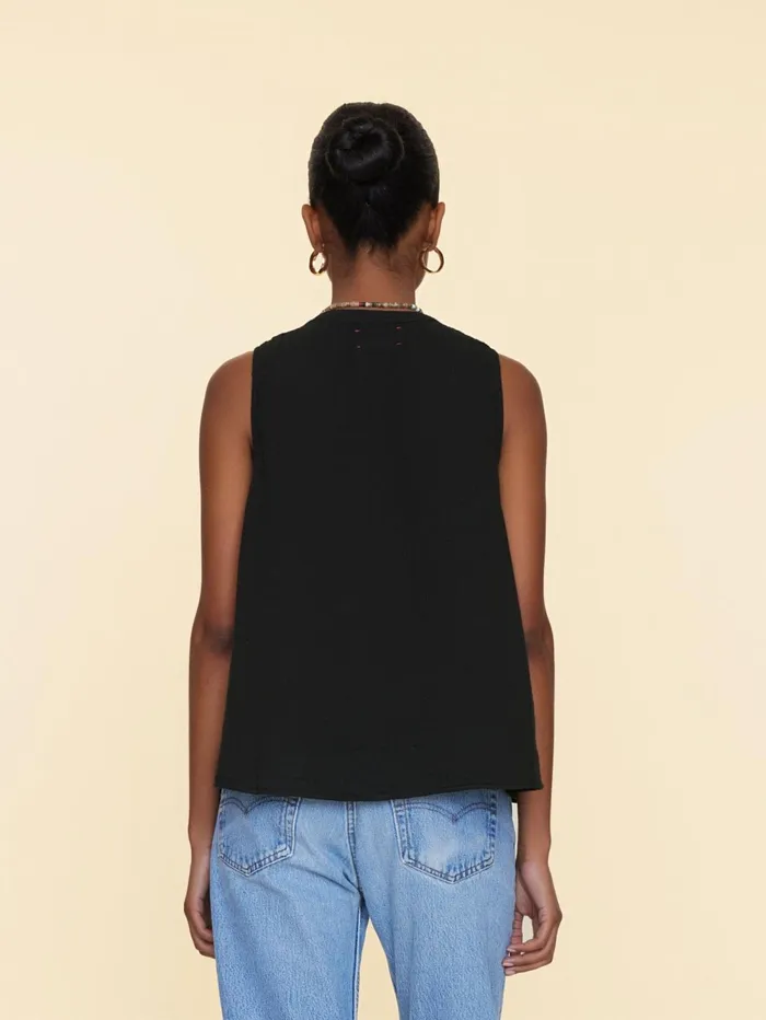 XRENA Black Tish Top Women Tops XRENA Black Tish Top Women Tops