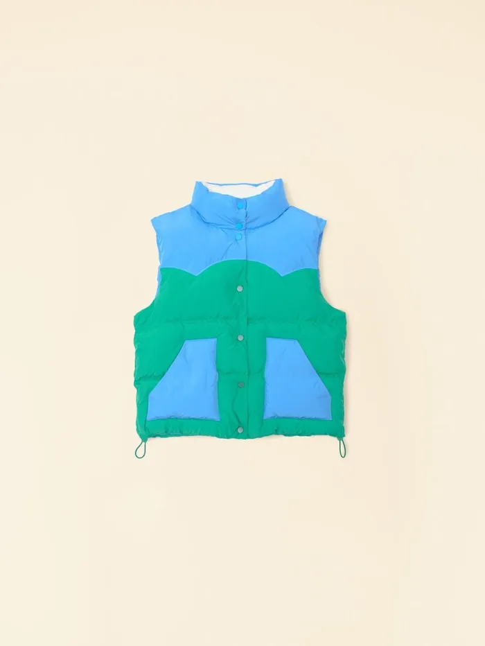 XRENA Blue Grass Miller Vest Women Sweaters and Jackets