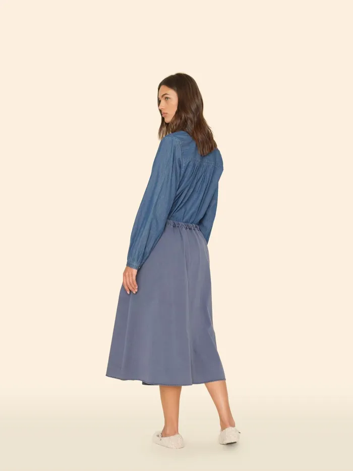 XRENA Blue Storm Bellan Twill Skirt Women Skirts XRENA Blue Storm Bellan Twill Skirt Women Skirts