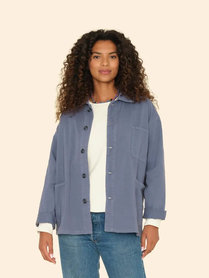 XRENA Blue Storm Perry Twill Jacket Women Sweaters and Jackets