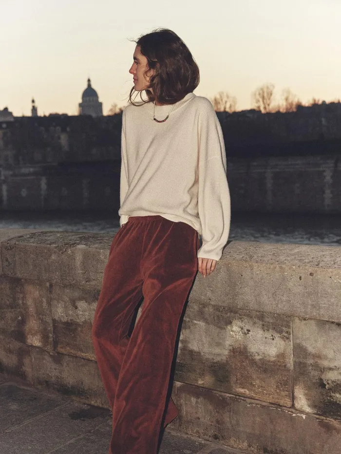 XRENA Brown Sugar Mavis Velour Sweatpant Women Sweats and Tees XRENA Brown Sugar Mavis Velour Sweatpant Women Sweats and Tees