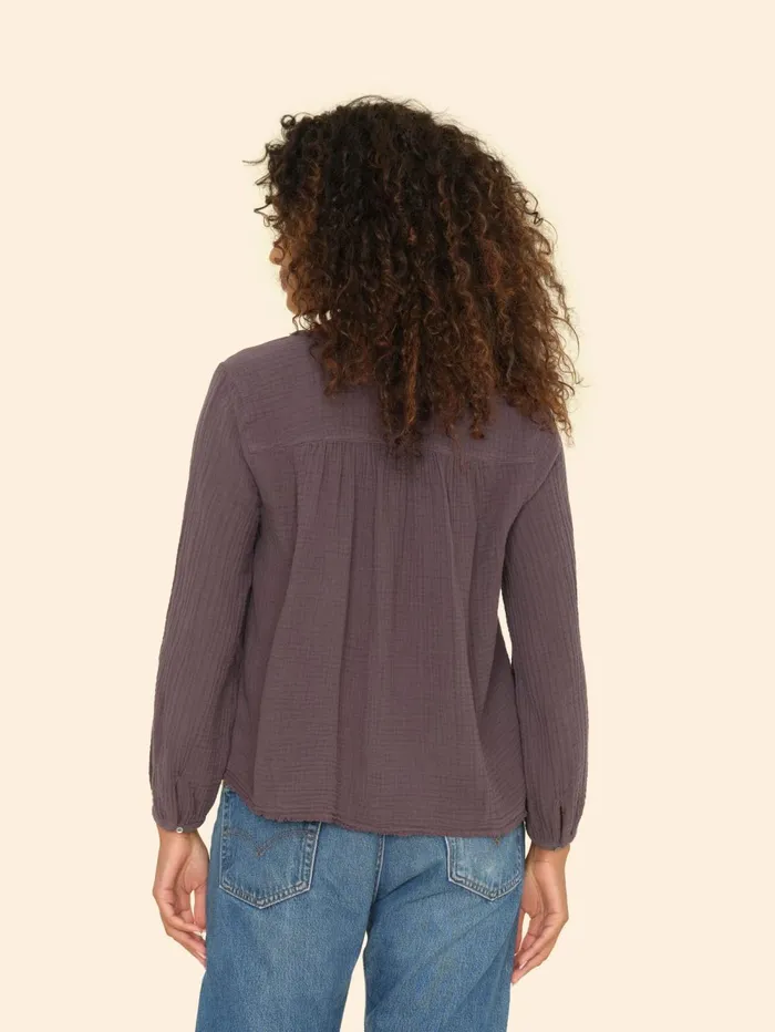 XRENA Charcoal Hortense Top Women Tops XRENA Charcoal Hortense Top Women Tops