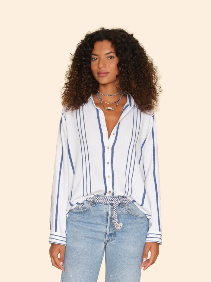 XRENA Cloud Blue Scout Shirt Women Shirts