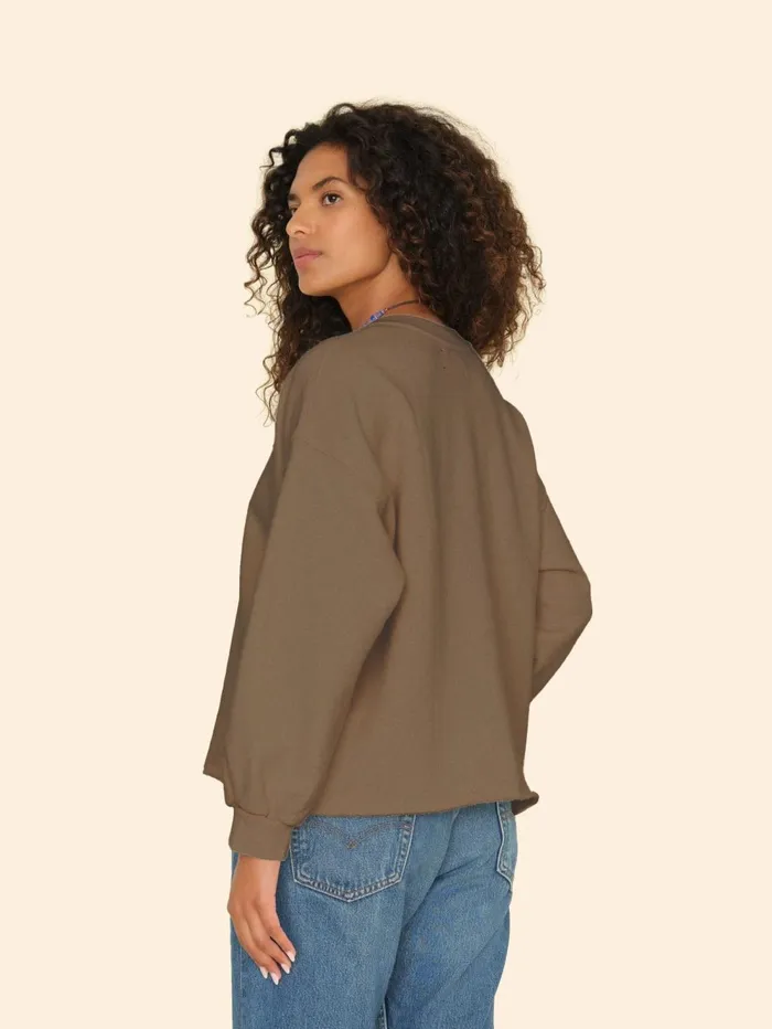 XRENA Clover Green Honor Sweatshirt Women Sweats and Tees XRENA Clover Green Honor Sweatshirt Women Sweats and Tees