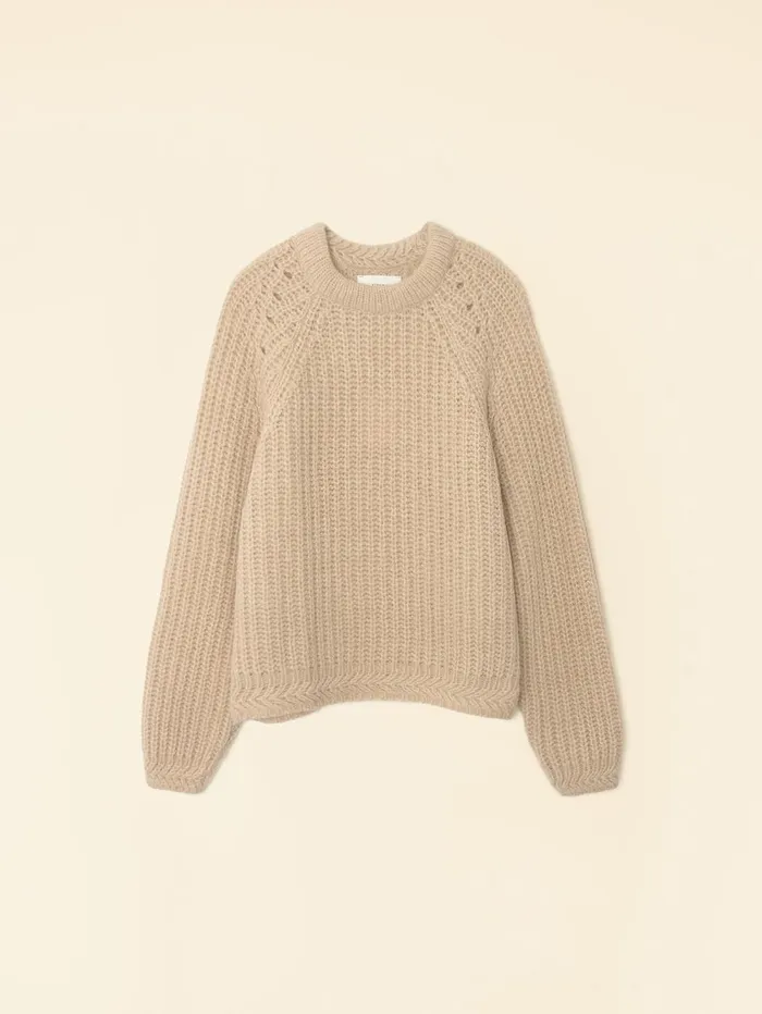 XRENA Cream Ice Landrey Sweater Women Sweaters and Jackets
