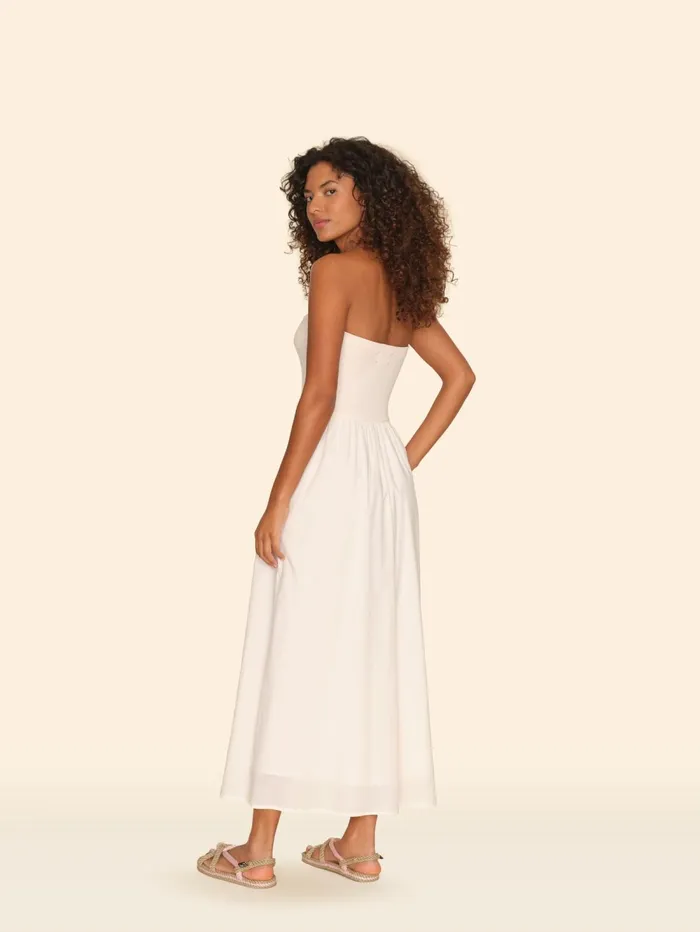 XRENA Cream Peach Finnian Dress Women Dresses XRENA Cream Peach Finnian Dress Women Dresses