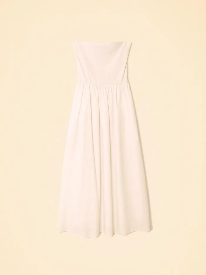 XRENA Cream Peach Finnian Dress Women Dresses XRENA Cream Peach Finnian Dress Women Dresses