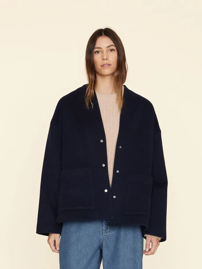 XRENA Dark Navy Reeva Jacket Women Sweaters and Jackets XRENA Dark Navy Reeva Jacket Women Sweaters and Jackets