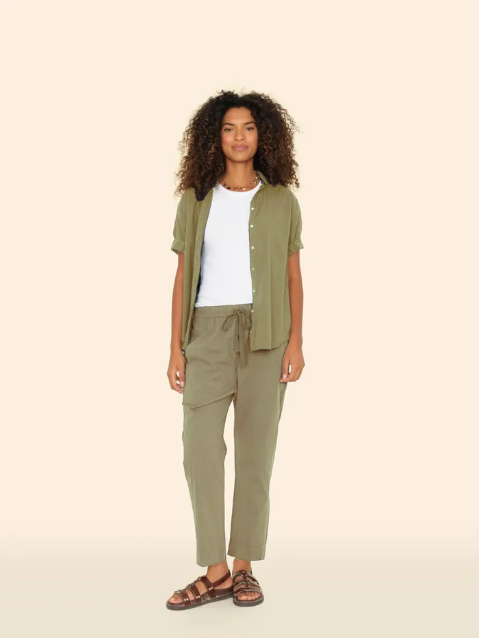 XRENA Dark Seagrass Draper Pant Women Pants and Jumpsuits XRENA Dark Seagrass Draper Pant Women Pants and Jumpsuits
