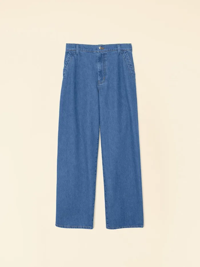 XRENA Deep Indigo Garrett Denim Pant Women Pants and Jumpsuits