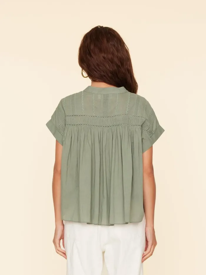 XRENA Green Army Louelle Top Women Tops XRENA Green Army Louelle Top Women Tops