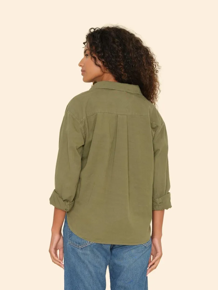 XRENA Hazy Sage Asher Twill Shirt Women Shirts XRENA Hazy Sage Asher Twill Shirt Women Shirts
