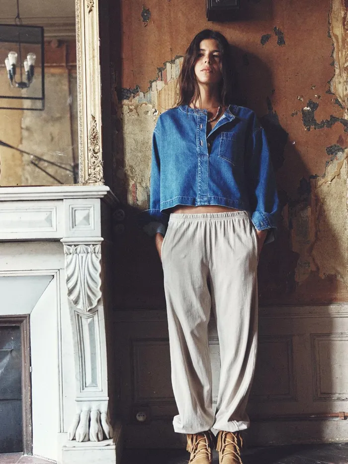 XRENA Heather Grey Crispin Pant Women Sweats and Tees XRENA Heather Grey Crispin Pant Women Sweats and Tees