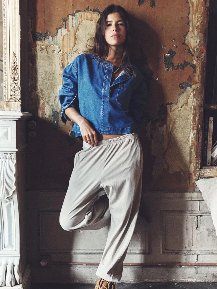 XRENA Heather Grey Crispin Pant Women Sweats and Tees XRENA Heather Grey Crispin Pant Women Sweats and Tees